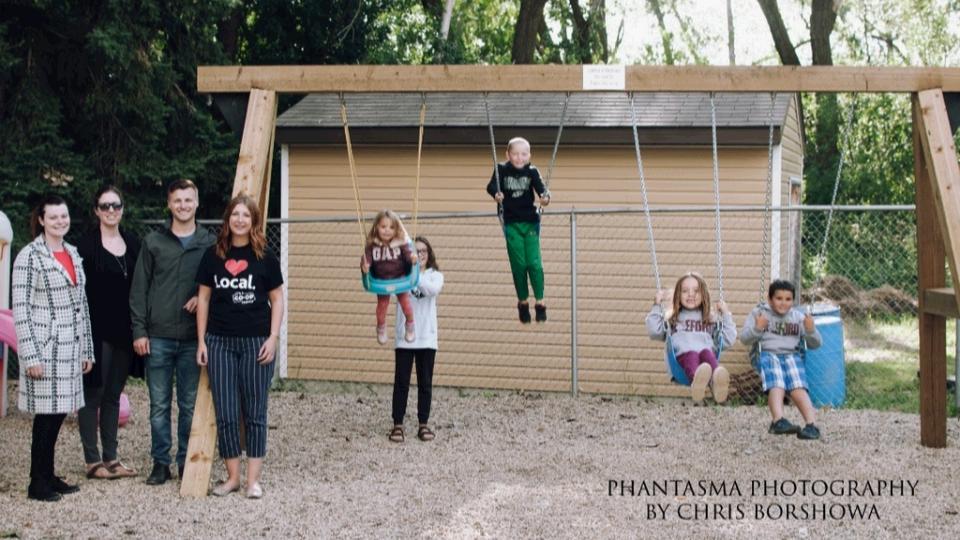 Swing Set Donation to Local Organizations Prairie Sky Coop